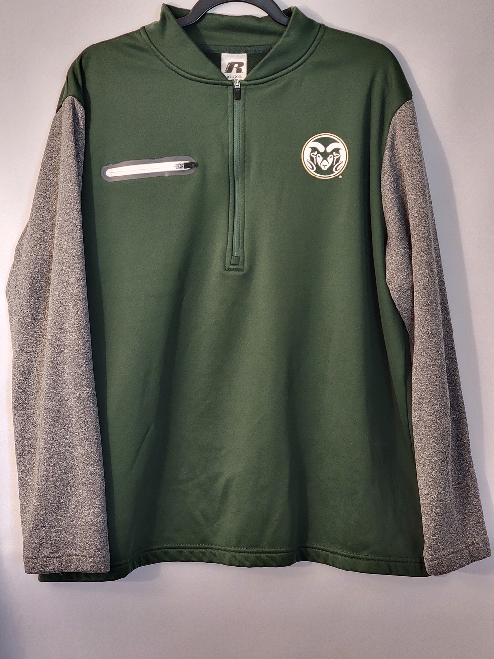 Russell Athletic Men's CSU 1/2 Zip Pullover Sweater Size XL